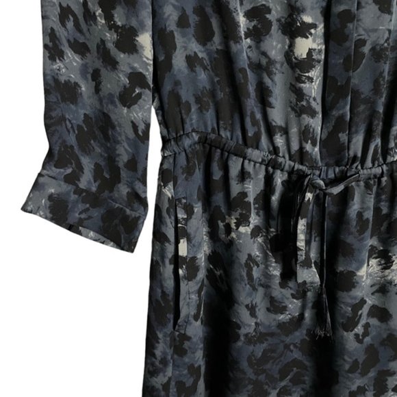 Aritzia x Babaton Women's Blue Animal Print Mini Silk Dress - Picture 6 of 10